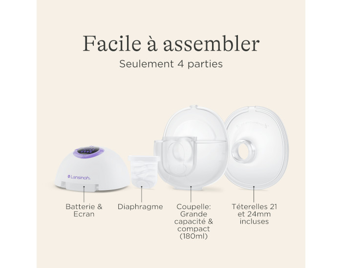 LANSINOH Tire-Lait Mains Libres Double (4)