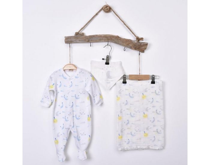 SEVIRA KIDS Kit Dors-Bien + Bandana + Lange - Dreams Bleu (11)