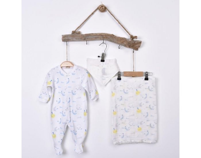 SEVIRA KIDS Kit Dors-Bien + Bandana + Lange - Dreams Bleu (6)