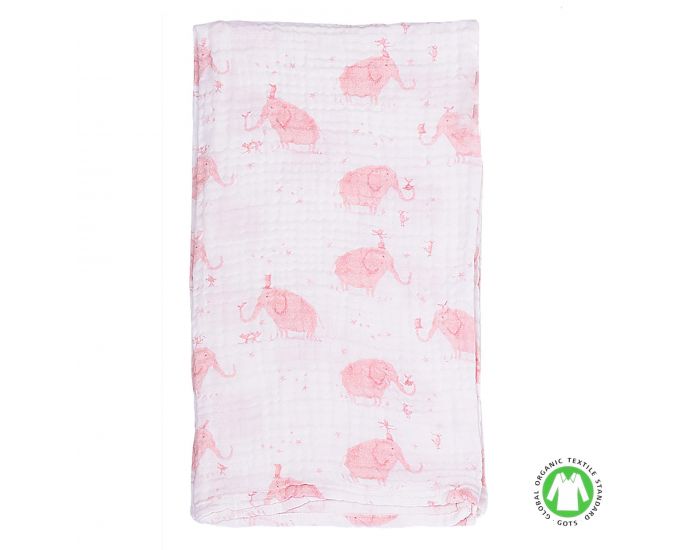 SEVIRA KIDS Kit Dors-Bien + Bandana + Lange - Elphants Roses (2)