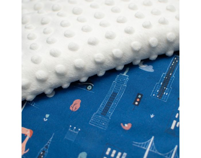 SEVIRA KIDS Couverture R�versible en Minky - New York - Ecru (5)