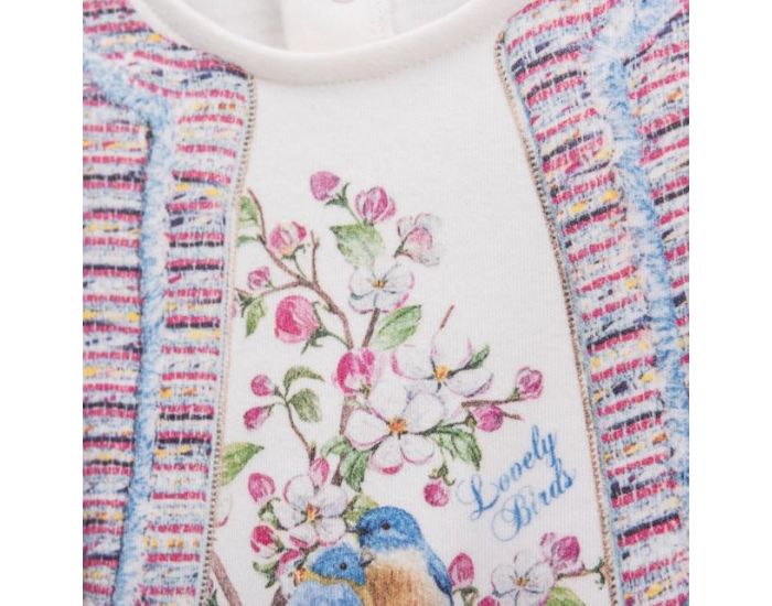 SEVIRA KIDS Robe bb en coton biologique de 3 mois  2 ans - Impression 3D - Collection Camille Bla (10)