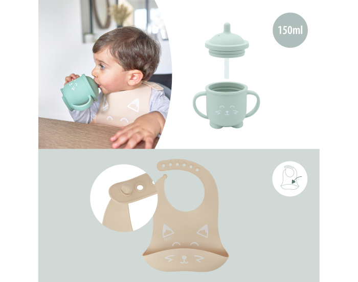 BABYMOOV Kit de Repas Learn'Isy Renard (1)