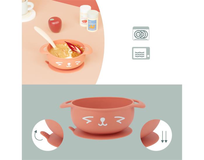 BABYMOOV Set de Repas Tast'Isy  Renard (1)