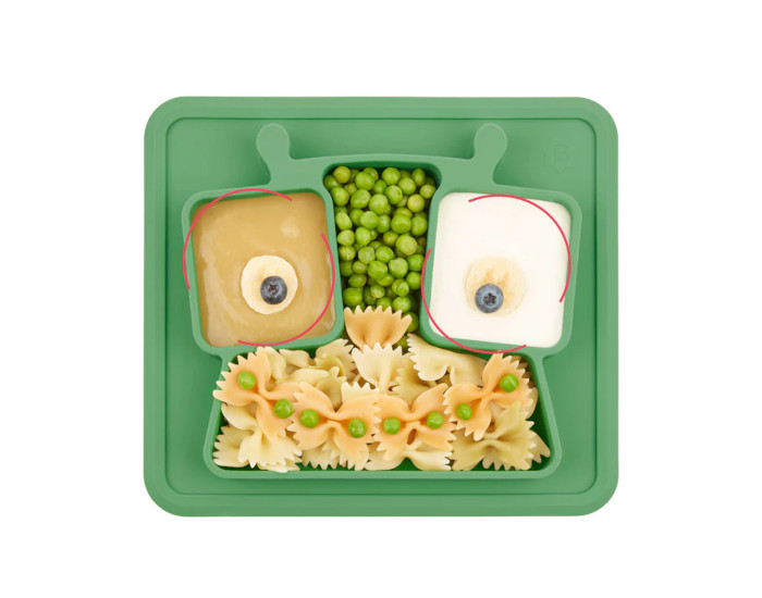 BABYMOOV Assiette  Compartiments Anti-Drapante (1)