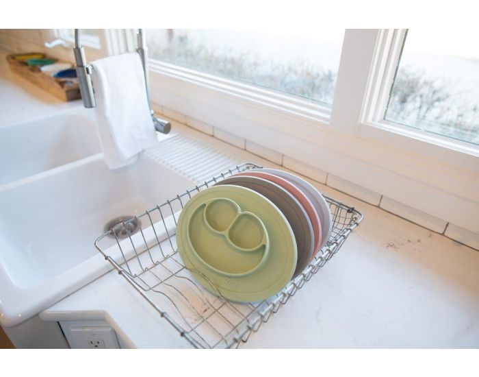 EZPZ Assiette Antid�rapante MINI Mat VERT AMANDE (3)