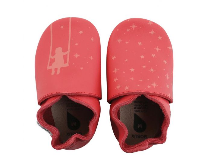 BOBUX Chaussons Bb Soft Soles en cuir Corail balanoire (1)
