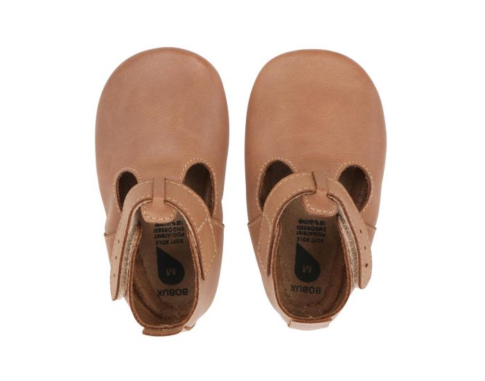 BOBUX Chaussons Bb Soft Soles en cuir - jack et jill caramel (1)