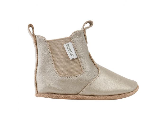 BOBUX Chaussons Bb Soft Soles en cuir - Botte jodphur dor (1)