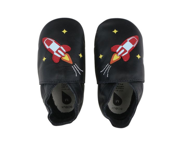 BOBUX Chaussons Bb Soft Soles en cuir - Noir Fuse (1)