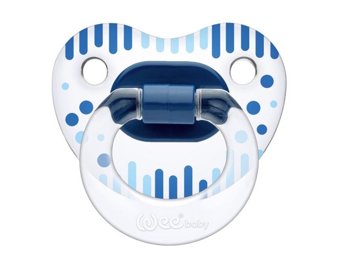 BEBESEO Ttine orthodontique  motifs - Bleue - Lot de 2 (1)