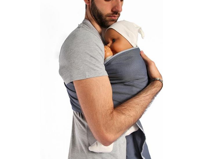 NEOBULLE Porte-B�b� N�o Sling - Bleu Fregate  (6)