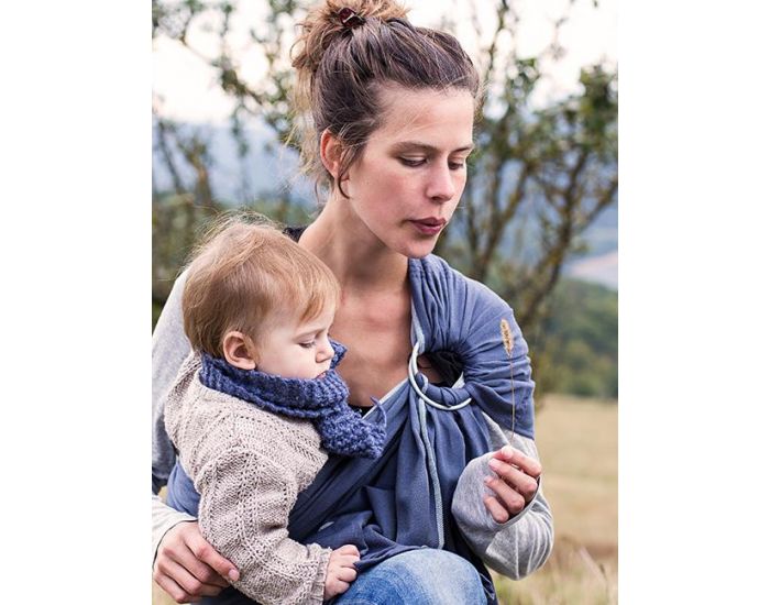 NEOBULLE Porte-B�b� N�o Sling - Bleu Fregate  (7)