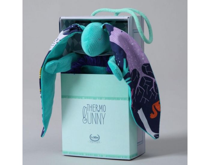 SEVIRA KIDS Doudou bouillotte compresse gel froid - sp�cial b�b� - 2 en 1 - Woodland - Turquoise (1)