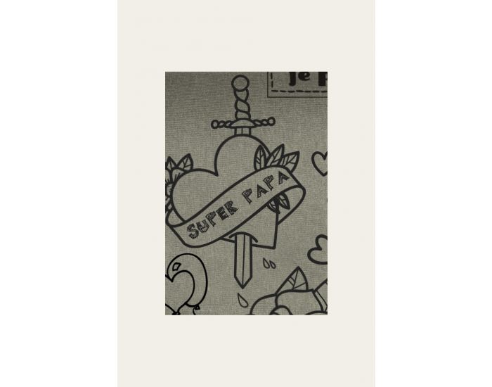 LOVE RADIUS par JPMBB Echarpe De Portage BASIC Tattoo Misty Green - 4.60m (10)