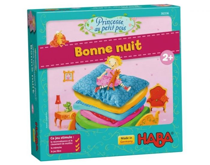 HABA Mes premiers jeux - Princesse au petit pois : bonne nuit - Ds 2 ans (1)