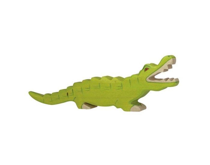 HOLZTIGER Figurine en bois Crocodile - Ds 3 ans (1)