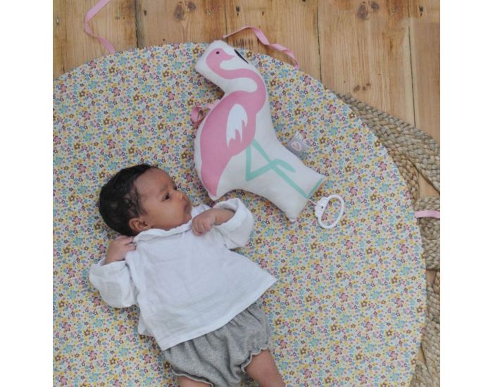 CAROTTE & CIE Coussin musical Flamant Rose - Une chanson douce (3)