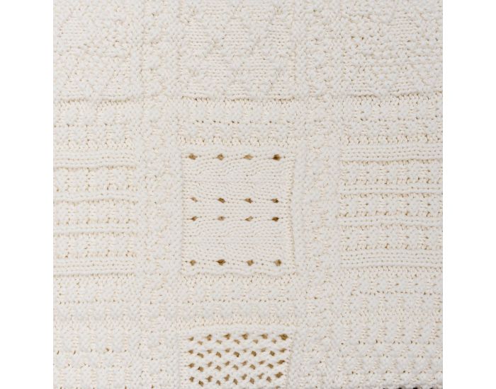 SEVIRA KIDS Couverture Bb en Tricot Lovely Moments - coton bio - 88x74 cm (2)