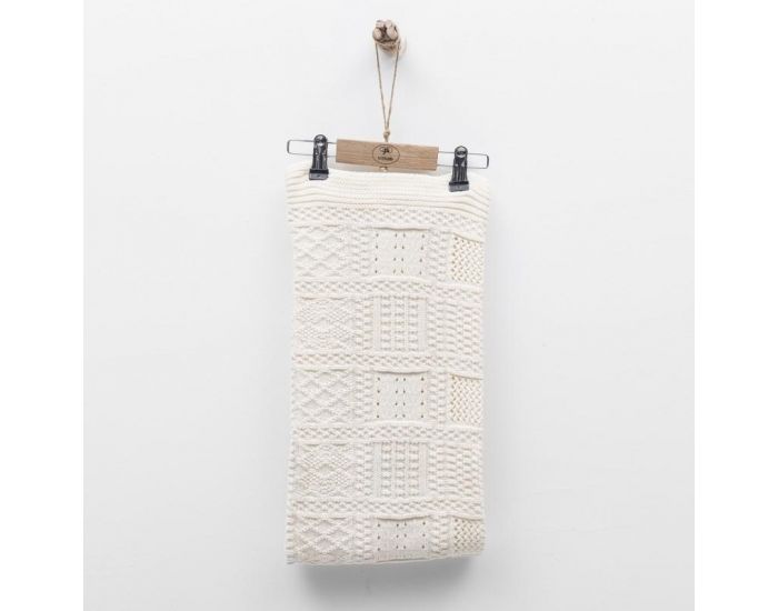 SEVIRA KIDS Couverture Bb en Tricot Lovely Moments - coton bio - 88x74 cm (5)