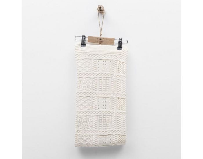 SEVIRA KIDS Couverture Bb en Tricot Lovely Moments - coton bio - 88x74 cm (9)