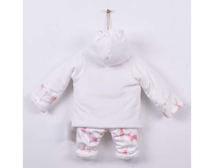 SEVIRA KIDS Combi - Manteau  Capuche et Pantalon Elan Rose (1)