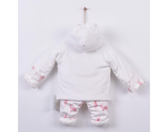 SEVIRA KIDS Combi - Manteau  Capuche et Pantalon Elan Rose (8)