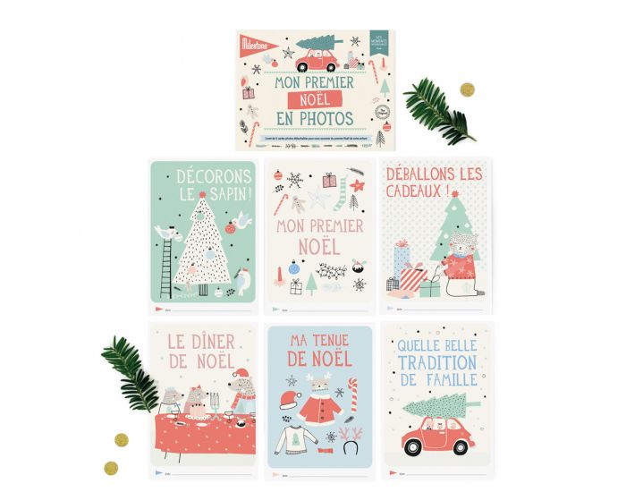 MILESTONE Cartes photo Mon Premier No�l (1)