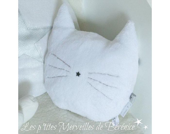 LES P'TITES MERVEILLES DE BERENICE Coussin Chat � Moustaches (2)