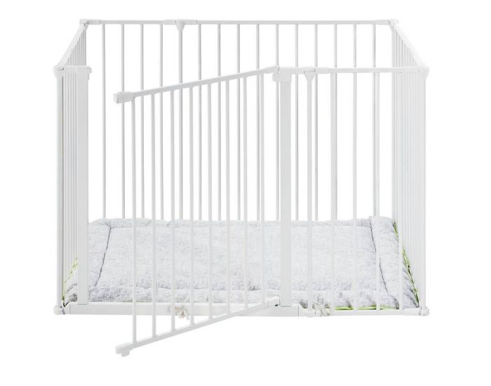 BABYDAN Parc Rect. Flex avec portillon matelas (4)