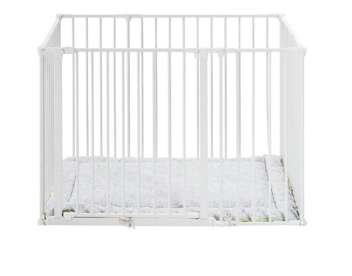 BABYDAN Parc Rect. Flex avec portillon matelas (5)