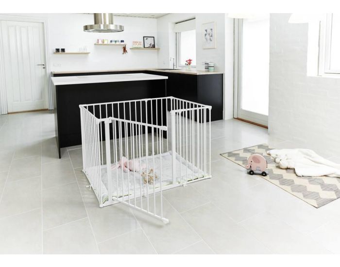 BABYDAN Parc Rect. Flex avec portillon matelas (7)