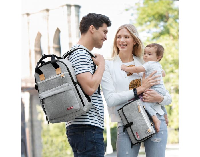 SKIP HOP Sac � dos  Duo Signature � dos- Gris chin� (3)