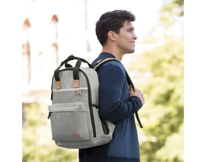 SKIP HOP Sac � dos  Duo Signature � dos- Gris chin� (4)