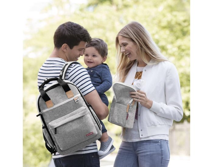 SKIP HOP Sac � dos  Duo Signature � dos- Gris chin� (9)