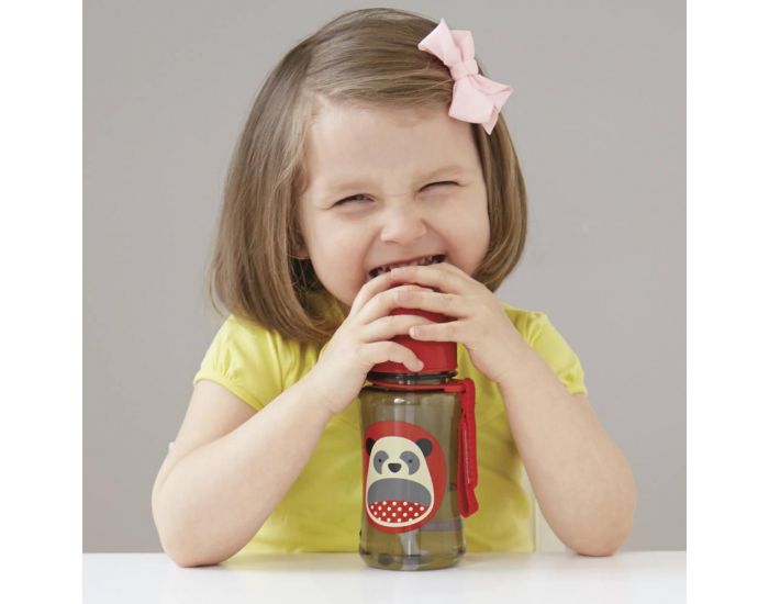 SKIP HOP Gourde avec paille ZOO - Panda (11)