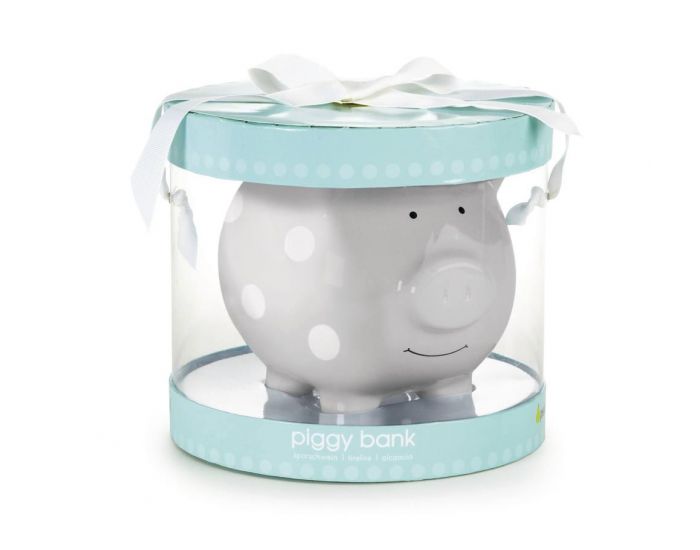 PEARHEAD Tirelire Cochon C�ramic Medium - Gris � pois (11)