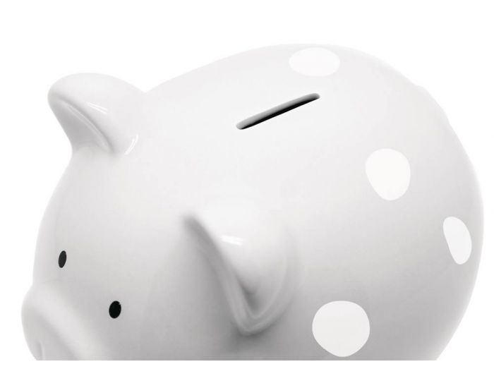 PEARHEAD Tirelire Cochon C�ramic Medium - Gris � pois (5)