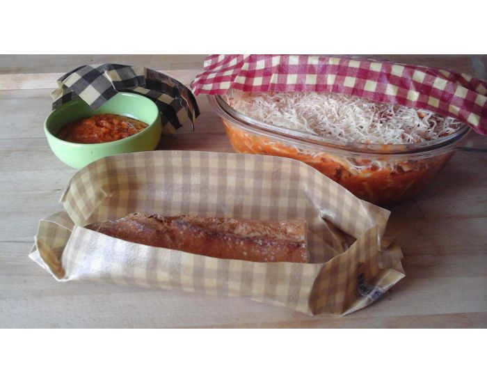 ECO-CONSEILS Tissu  la Cire d'Abeille Bee Wrap (1)