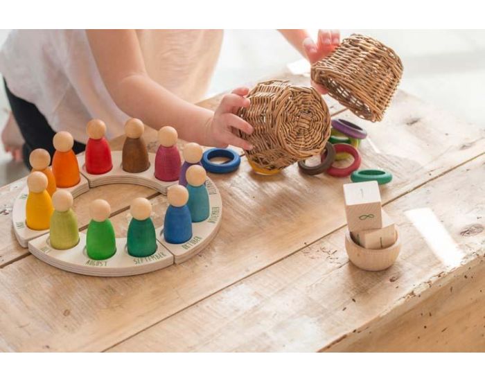 GRAPAT Jouets libres 12 anneaux multicolores - Ds 10 mois (3)