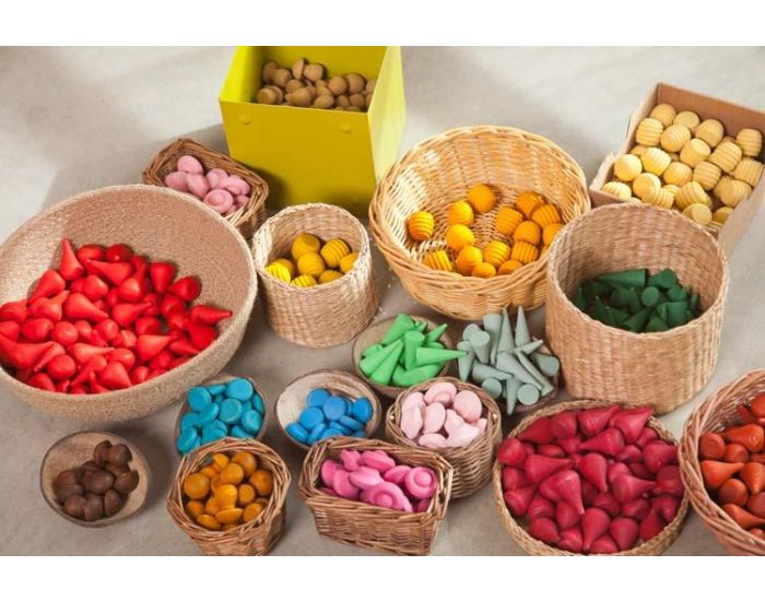 GRAPAT Jouets libres Mandala minis fleurs en bois - Ds 36 mois (1)