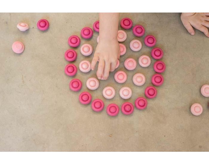 GRAPAT Jouets libres Mandala minis fleurs en bois - Ds 36 mois (2)