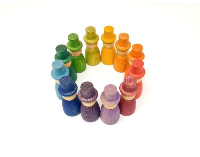 GRAPAT Jouets libres les 12 Nins avec chapeau - Ds 12 mois (1)