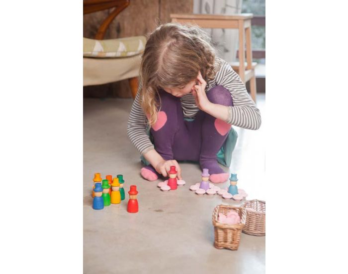 GRAPAT Jouets libres les 12 Nins avec chapeau - Ds 12 mois (5)