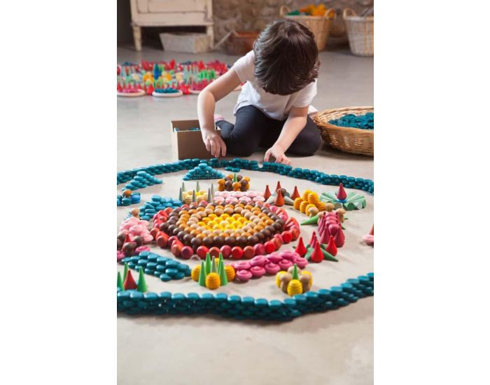 GRAPAT Jouets libres Mandala minis pices en bois - Ds 36 mois (4)