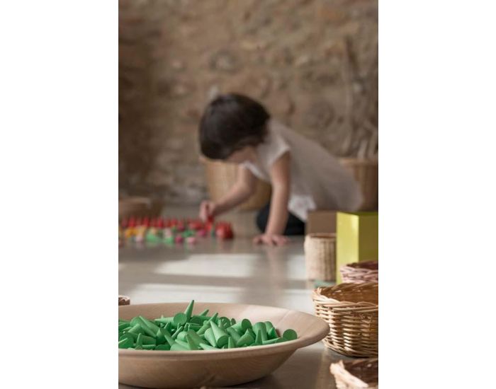 GRAPAT Jouets libres Mandala minis cnes en bois - Ds 36 mois (3)