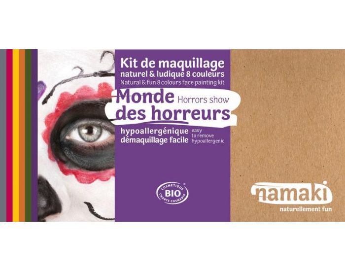 NAMAKI Kit de Maquillage 8 couleurs - Monde des Horreurs - Ds 3 ans (3)