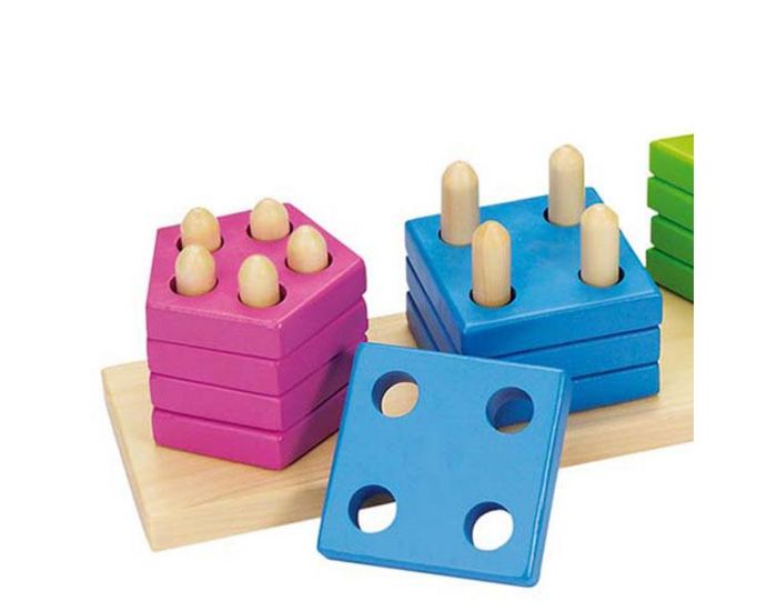 GOKI Tablette � ranger Formes et couleurs 20 pi�ces - D�s 2 ans (2)