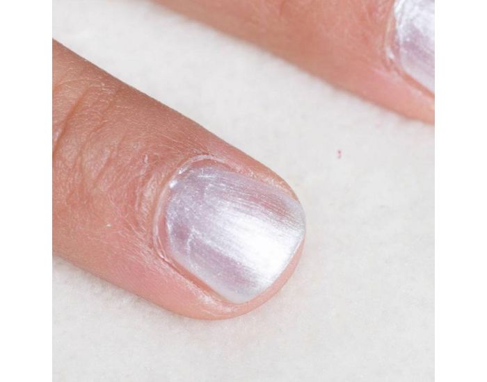 NAMAKI Vernis  ongles pelable  base d'eau Blanc nacre (2)