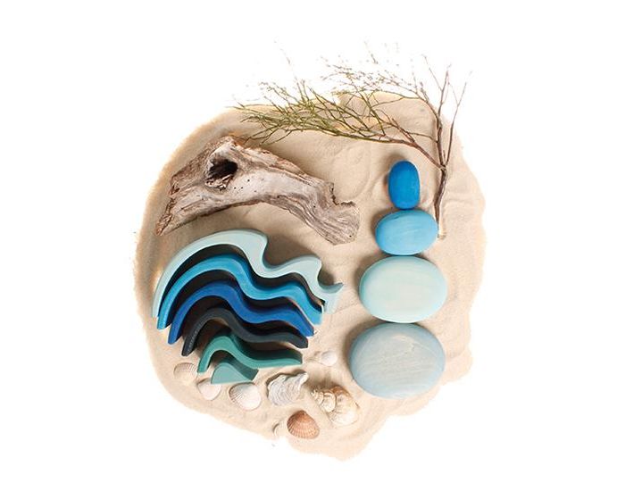 GRIMM'S Galet de construction bleu - D�s 2 ans (3)